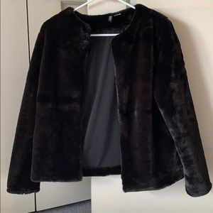 H&M faux fur jacket